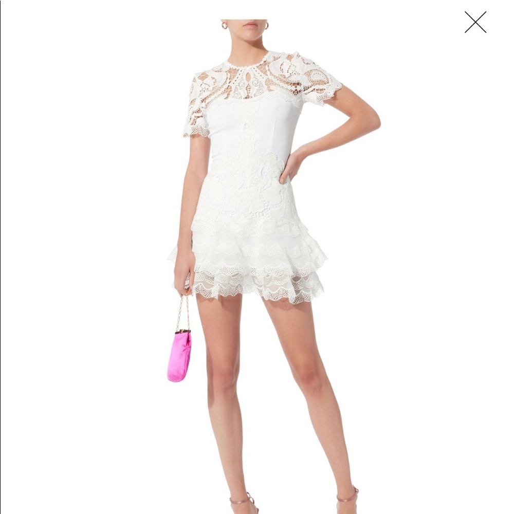 Jonathan Simkhai Dress, White Lace, Size 2